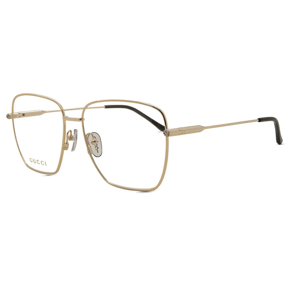 Gucci GG1414O Eyeglasses Gold Acetate/Metal Geometric